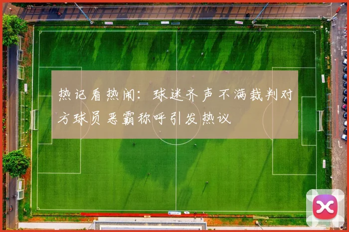 热记看热闹：球迷齐声不满裁判对方球员恶霸称呼引发热议